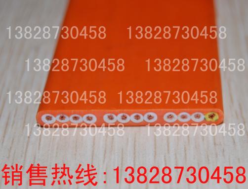 12芯屏蔽扁电缆/橙色12芯扁平线