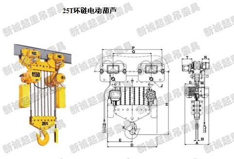 TXK環鏈電動葫蘆25T電動葫蘆