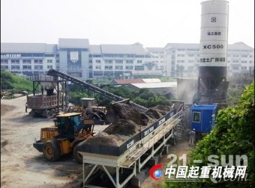 紹興楊紹公路進(jìn)行拓寬改造  徐工品牌通力配合