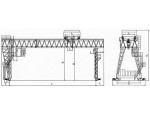 工程用雙主梁吊鉤門式起重機(jī)