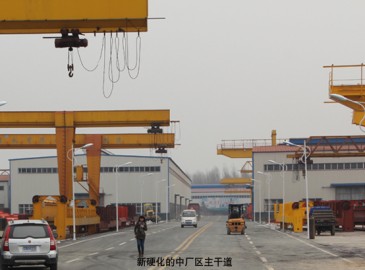 河南礦山起重機(jī)公司加大基建力度 建重型機(jī)、葫蘆跑車車間