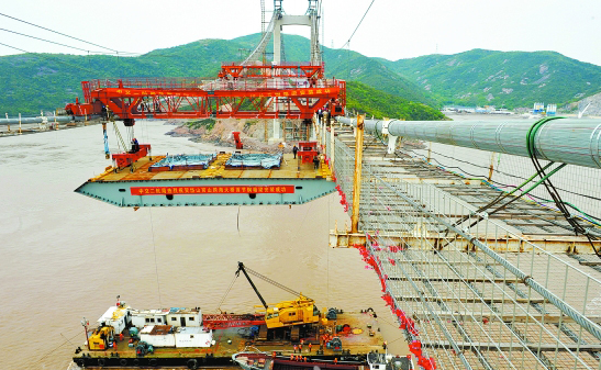 全国首座隧道锚跨海大桥-浙江舟山官山大桥进