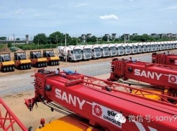 三一各類工程機械泰國銷售超1500臺 汽車起重機市場占有率居首