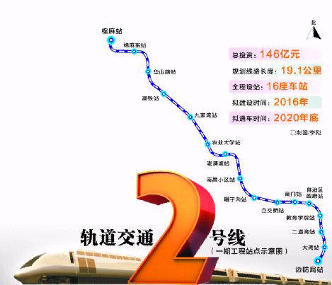 乌鲁木齐轨道交通2号线定于2016年开建 总投资146亿元