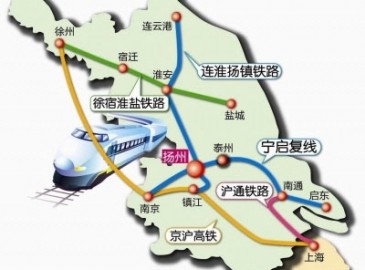 江苏今明两年13个省辖市将全部通高铁