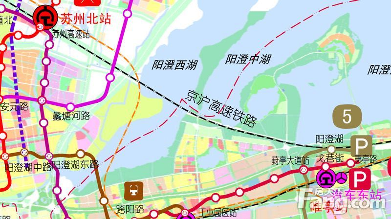 张家港地铁规划高清图