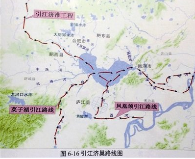 引江济巢段跨河建筑物通航净宽不小于110m,江淮运河沟通段跨河建筑物