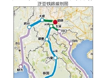 泰中铁路有望年内上马 中国密集布局东南亚铁路