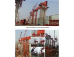 中交*二航务工程芜湖长江二桥项目TP65节段式架桥机安装现场
