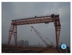 为芜湖合建路桥公司新装的海上平台80吨龙门吊