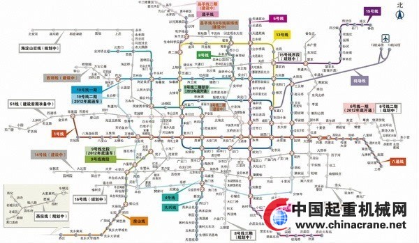 北京地铁6号线横贯东西六环 苹果园一站揽三线