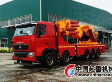中國重汽T7H-10×4底盤成就160噸級汽車起重機 獲海內外近20臺訂單