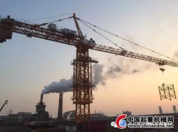 虎霸H8085-60塔機助力唐山北郊熱電工程