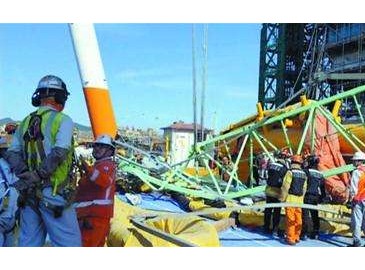 韓三星重工因起重機事故遭警方突擊搜查