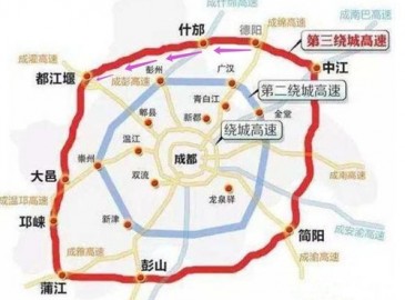 四川再增一條高速公路 德陽至都江堰高速公路(三繞北段)獲批