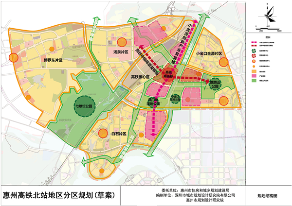 惠州北站规划结构图