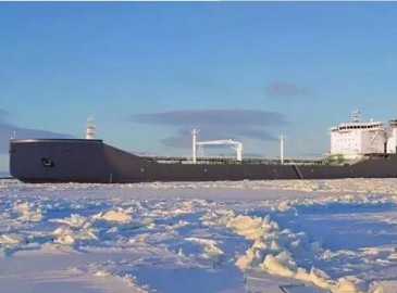 廣船國(guó)際建造全球首艘載重量44500噸極地凝淅油船已完成主船體搭載