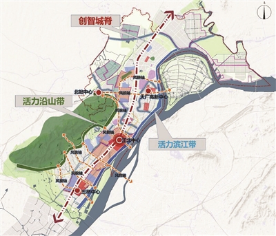 江北新区将打造六条风貌轴线