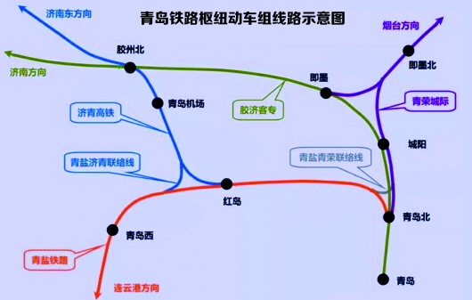 济青高铁与青盐铁路共线引入青岛北乃至青岛站