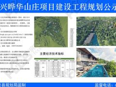长兴县煤山镇五通村地块开发项目规划公示 共17个子项目